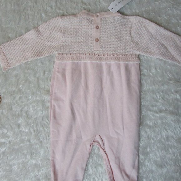 "Chant De Joie" Beautiful Baby Girl Pink Romper/Stretchie/Outfit 3-6 Months NWT - Picture 10 of 12